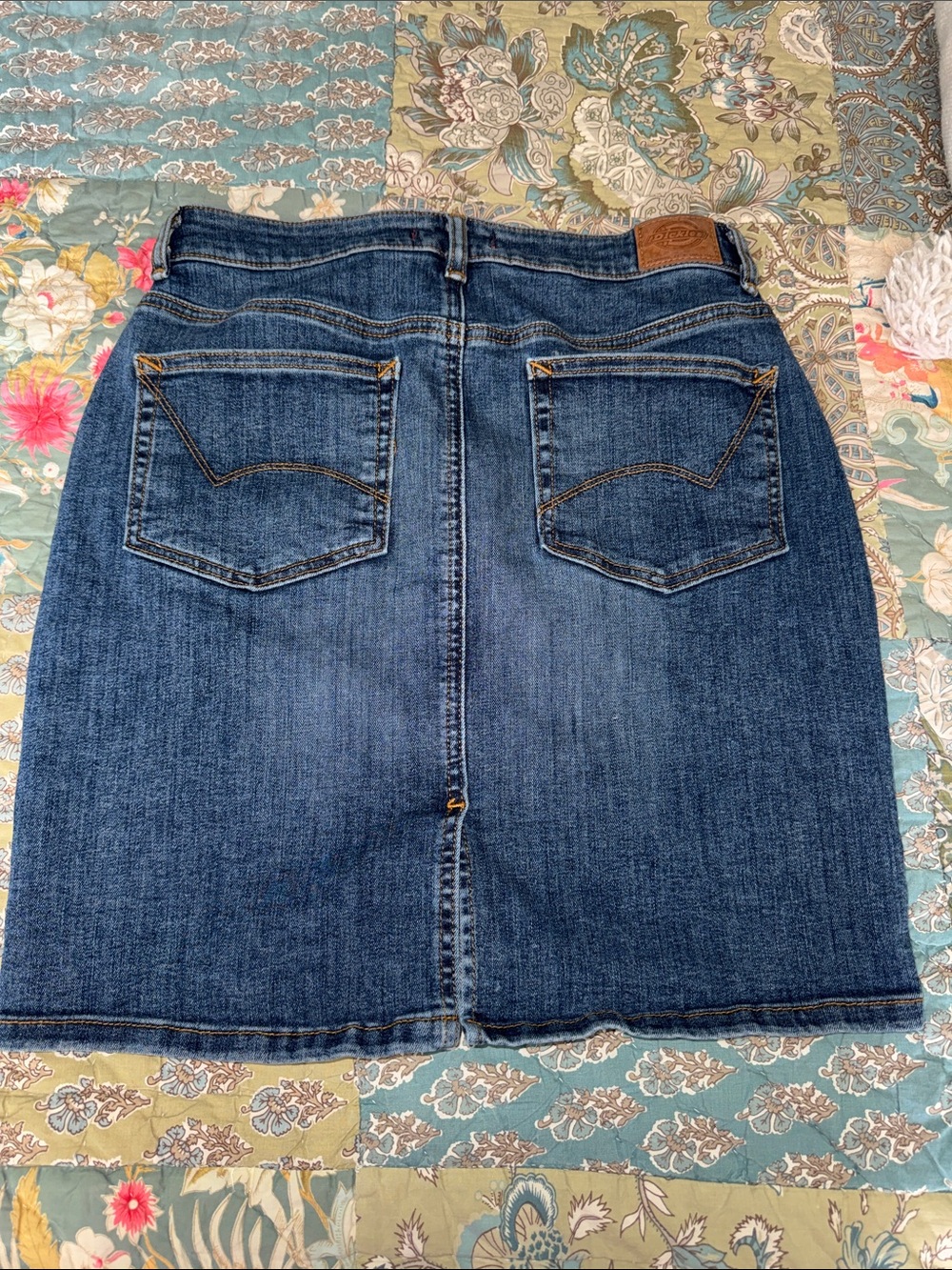Dickie’s Women's Dark Blue Denim Pencil Skirt